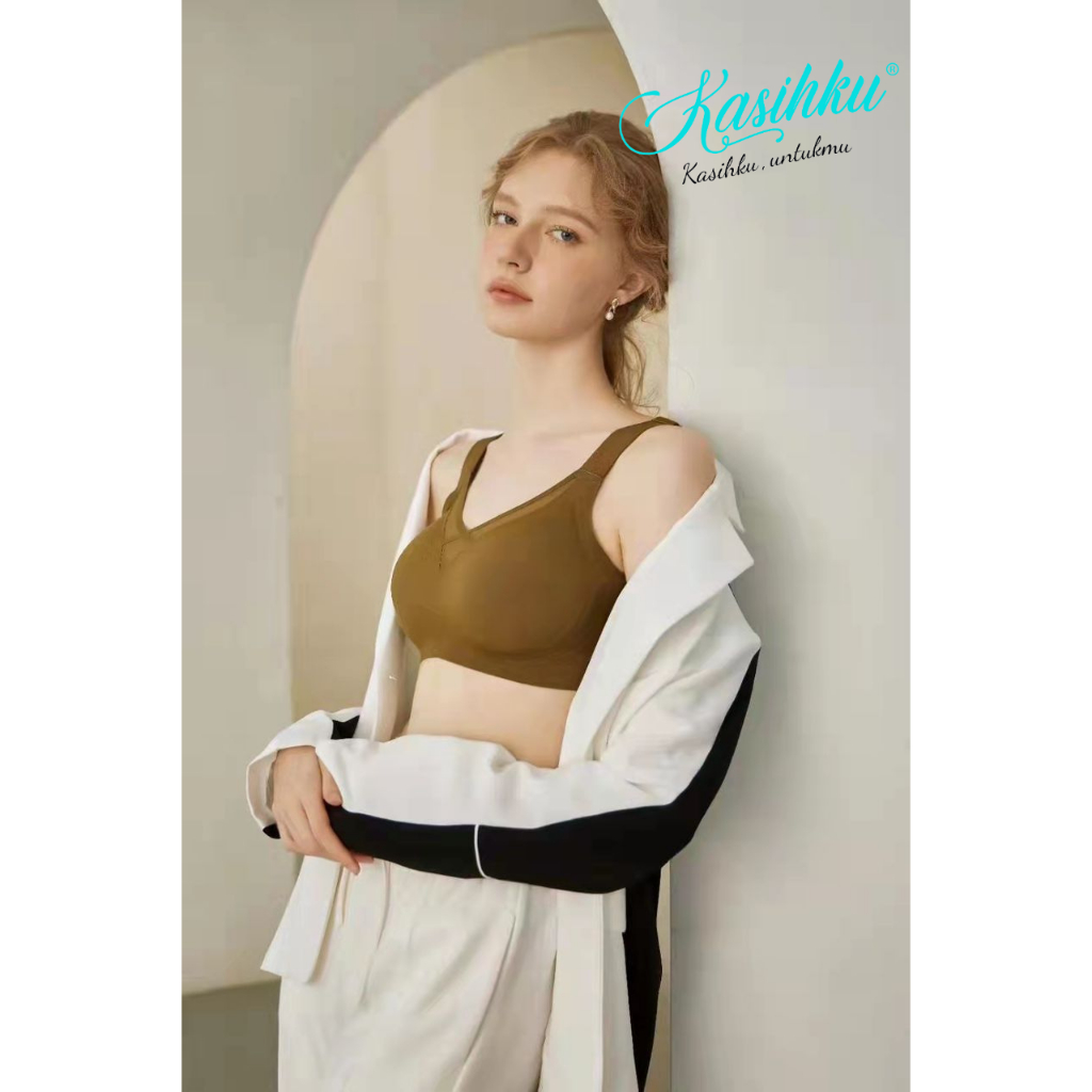 KASIHKU カシク Minimizer Seamless Bras for Women No Wire Jelly Underwear