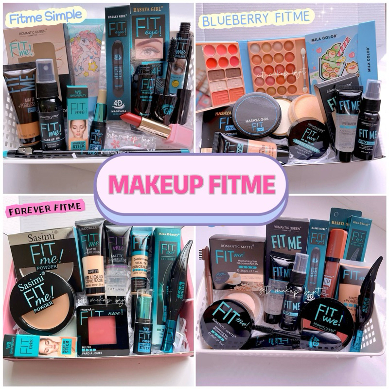SET MAKEUP FITME LENGKAP 💙💙 SET MAKEUP BERKUALITI JOM ORDER SEGERA