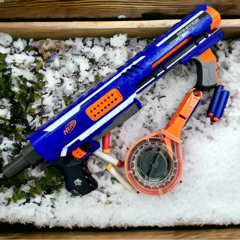 serious) Nerf USED Elite Rampage/Raider pump action style foam