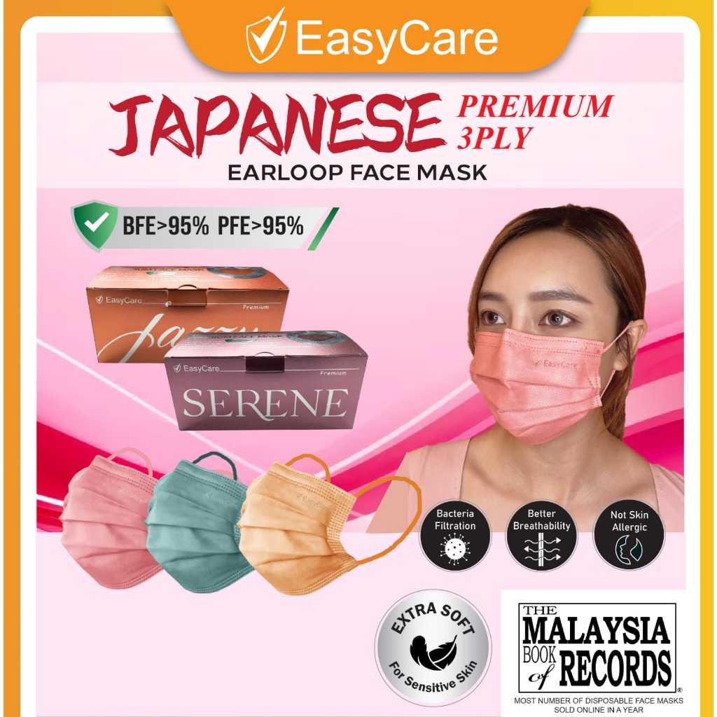 EasyCare Mask 3ply Face Mask Black Mask Headloop Mask 3ply Mask Face ...