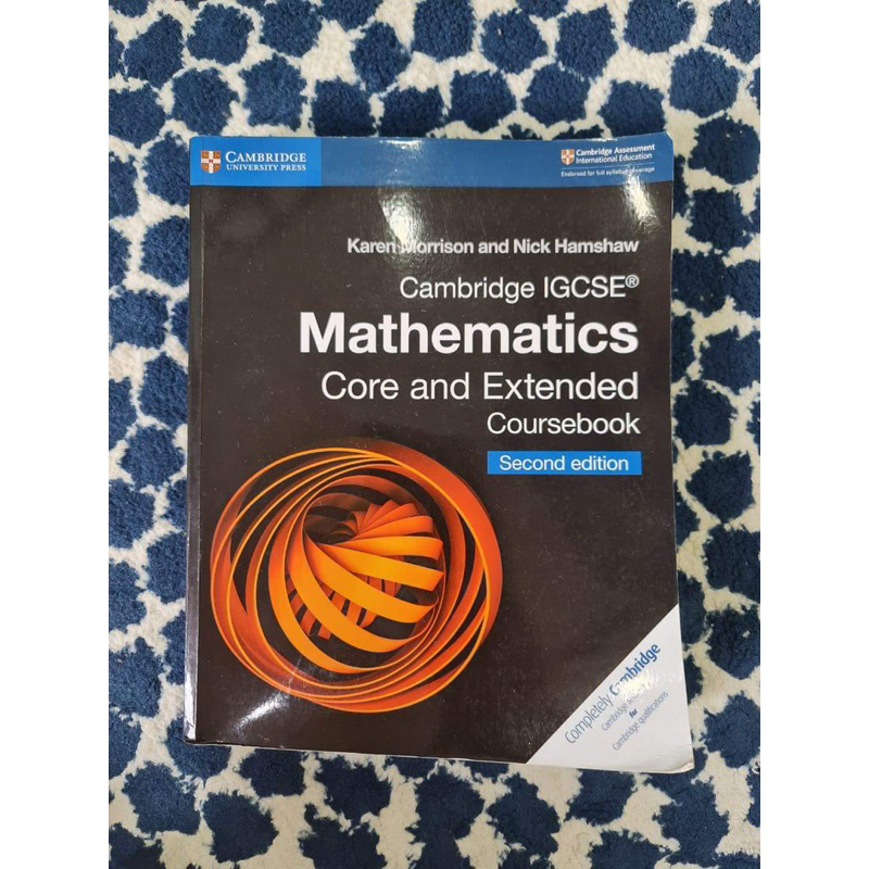 Cambridge IGCSE® Mathematics Coursebook Core And Extended Second ...