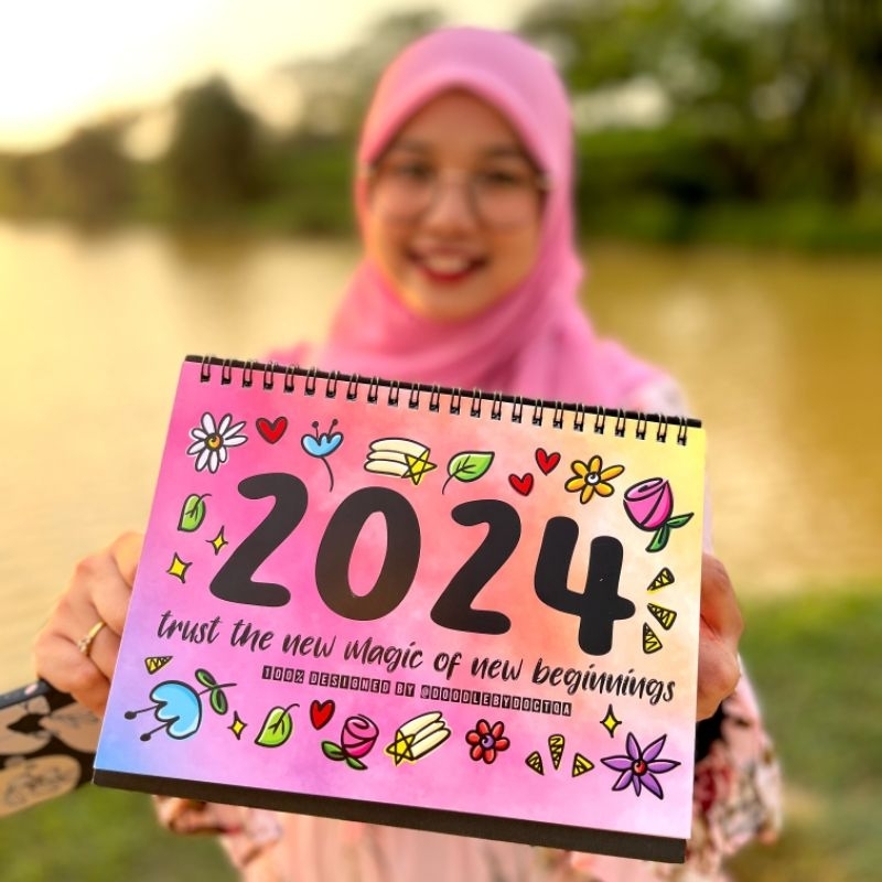 Doodle Calendar 2024 Shopee Malaysia