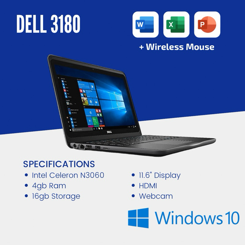 (Refurbished) Dell 3180 Intel Celeron 4gb/16gb Windows 10 | Shopee Malaysia