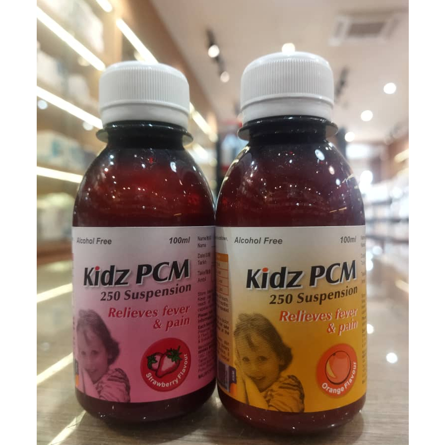 WINWA Kidz PCM Paracetamol Syrup For Fever, Pain, Sore Throat & Flu