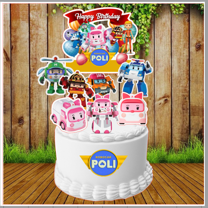 Robocar Poli Cake Topper 005 