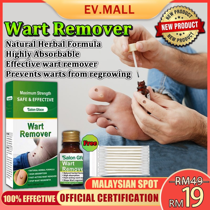 Salon Grace Wart Remover Liquid, Smoothes Skin Gentle Fast Acting Gel