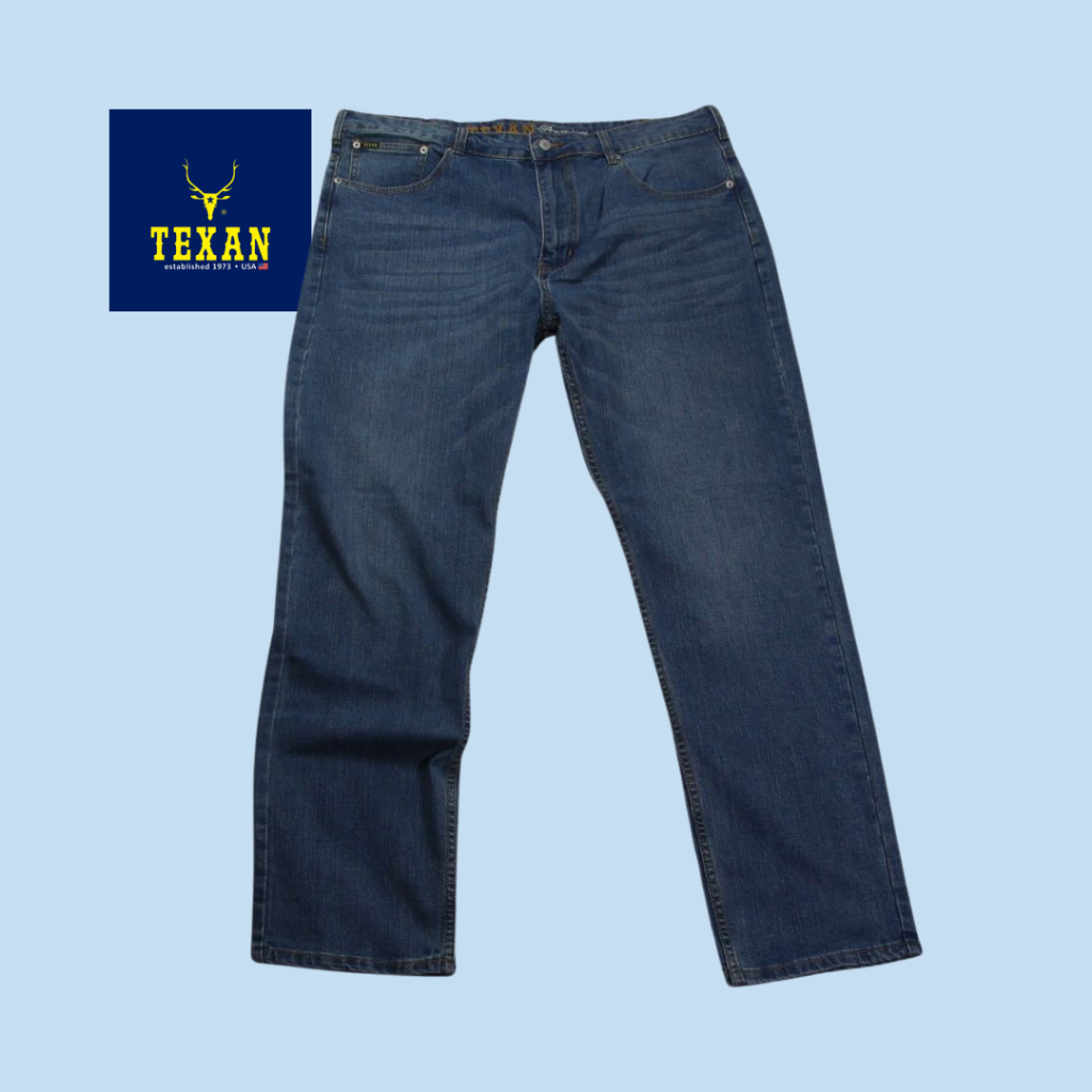 Texan Regular Fit Denim Jeans+ 808-H27, Jeans Denim Fit Biasa+ | Shopee ...