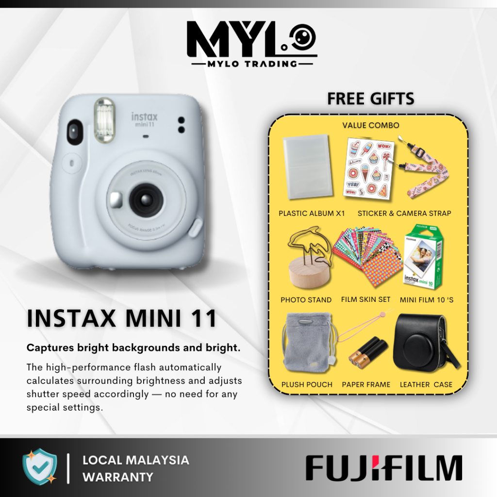 Fujifilm Instax Mini 12 Instant Film Camera (Lilac Purple), Fuji Instax  Film Value Pack 30 Sheets, Protective Case, Instant Camera Gift Bundle