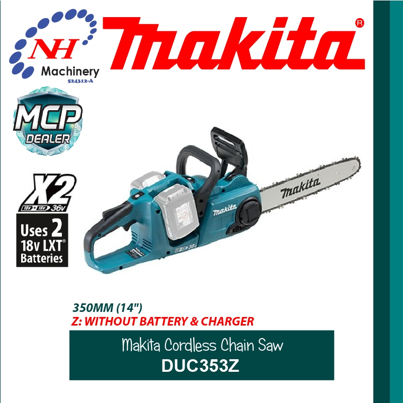 Makita duc353z cordless online chainsaw