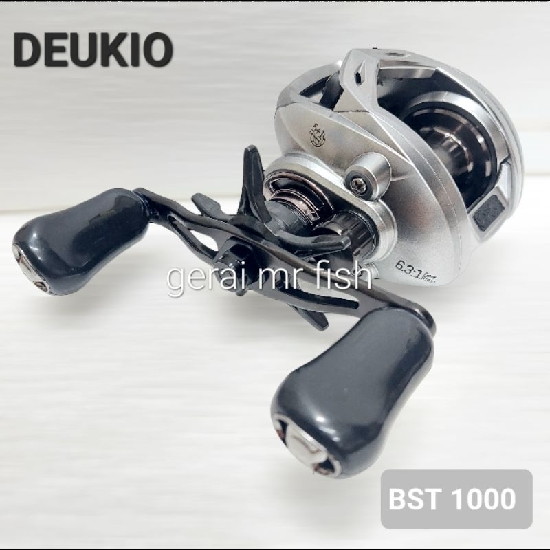 New 2023 DEUKIO BST1000 BC casting fishing reel (carbon body 180g) drag  clicker