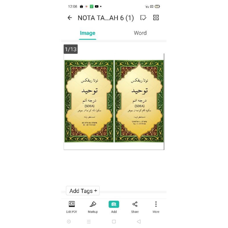 NOTA KITAB SIJIL DARJAH ENAM 6 (SDEA) SEKOLAH AGAMA KERAJAAN JOHOR NOTA ...