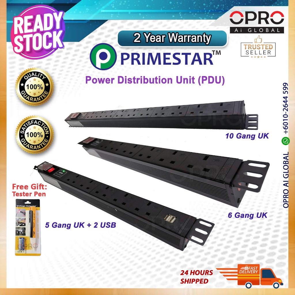[FULL COPPER] Primestar Sirim Surge/Lightning Protection 19inch Server ...