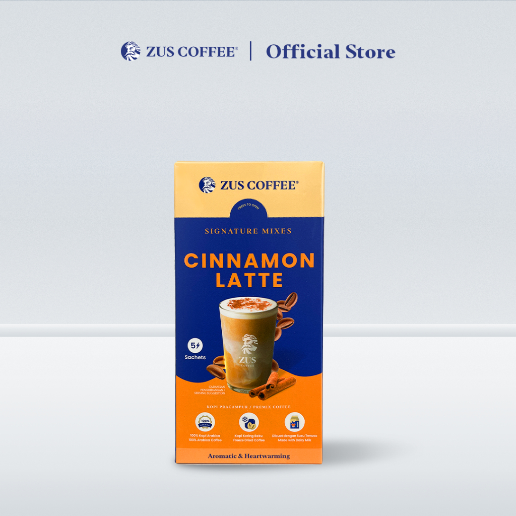 ZUS Signature Mixes Coffee Cinnamon Latte 5's Shopee Malaysia