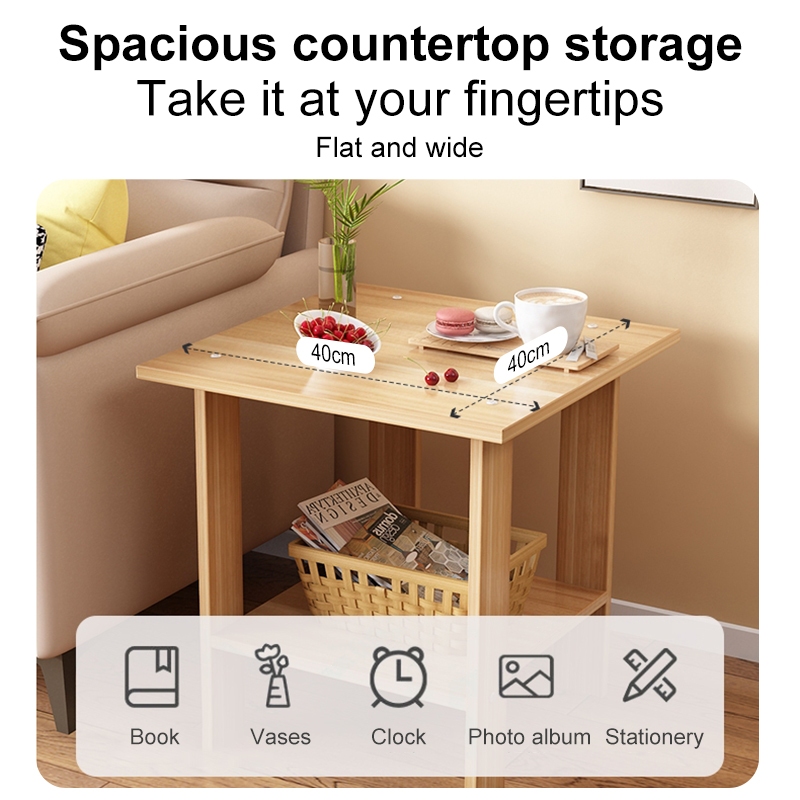 DO Small Coffee Table Corner Sofa Side Table Bedside Table Mini Table ...