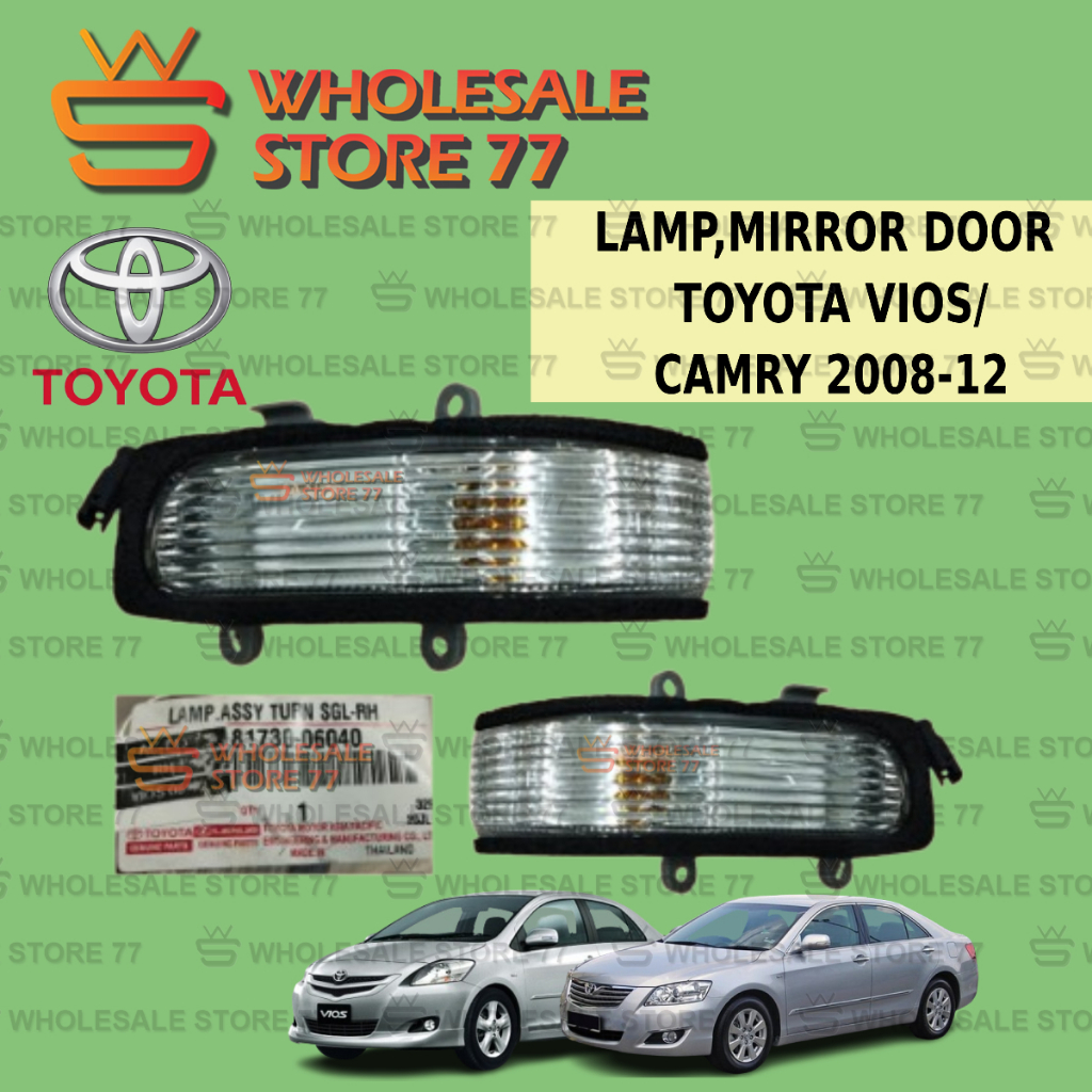 ORIGINAL | LAMP MIRROR DOOR TOYOTA CAMRY ACV40 2008-2012 / TOYOTA VIOS ...