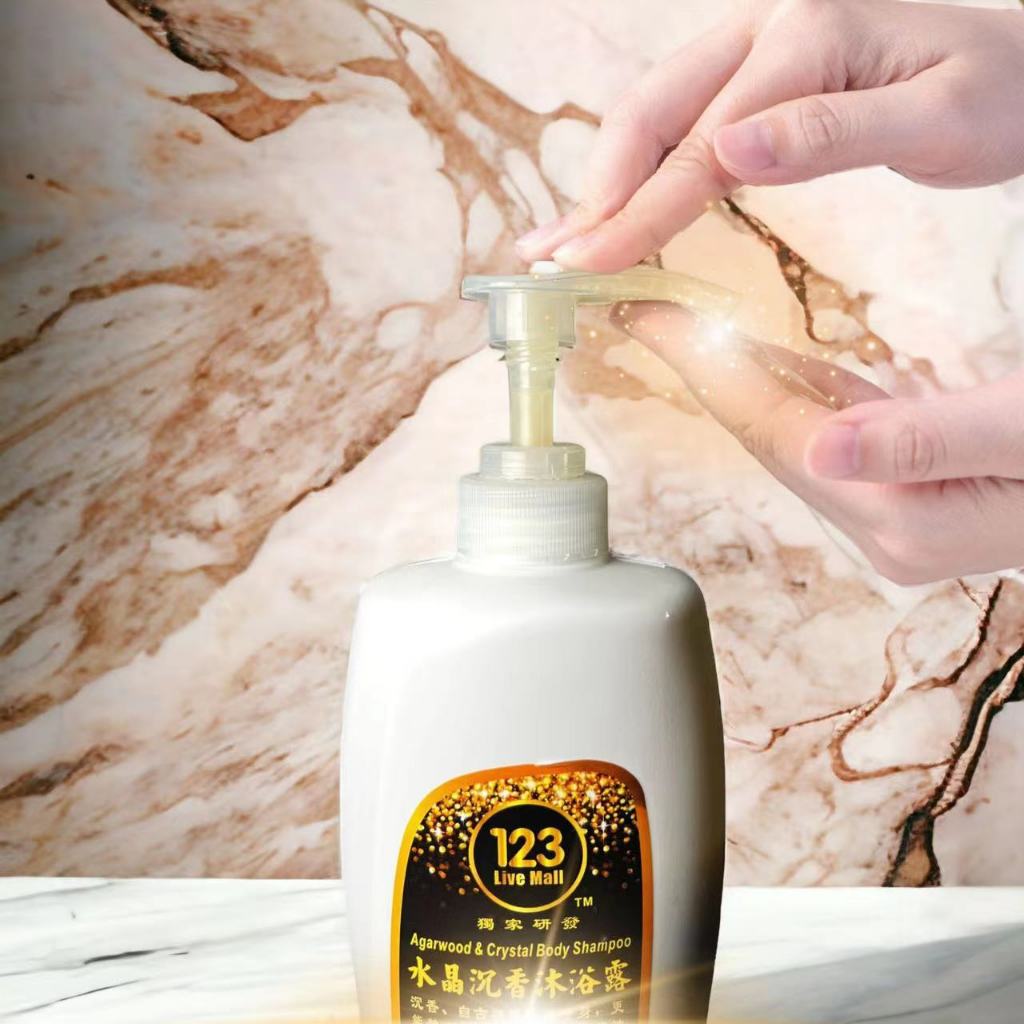 1L)独家| 123 | 水晶沉香沐浴露AGARWOOD & CRYSTAL BODY SHAMPOO – 123 