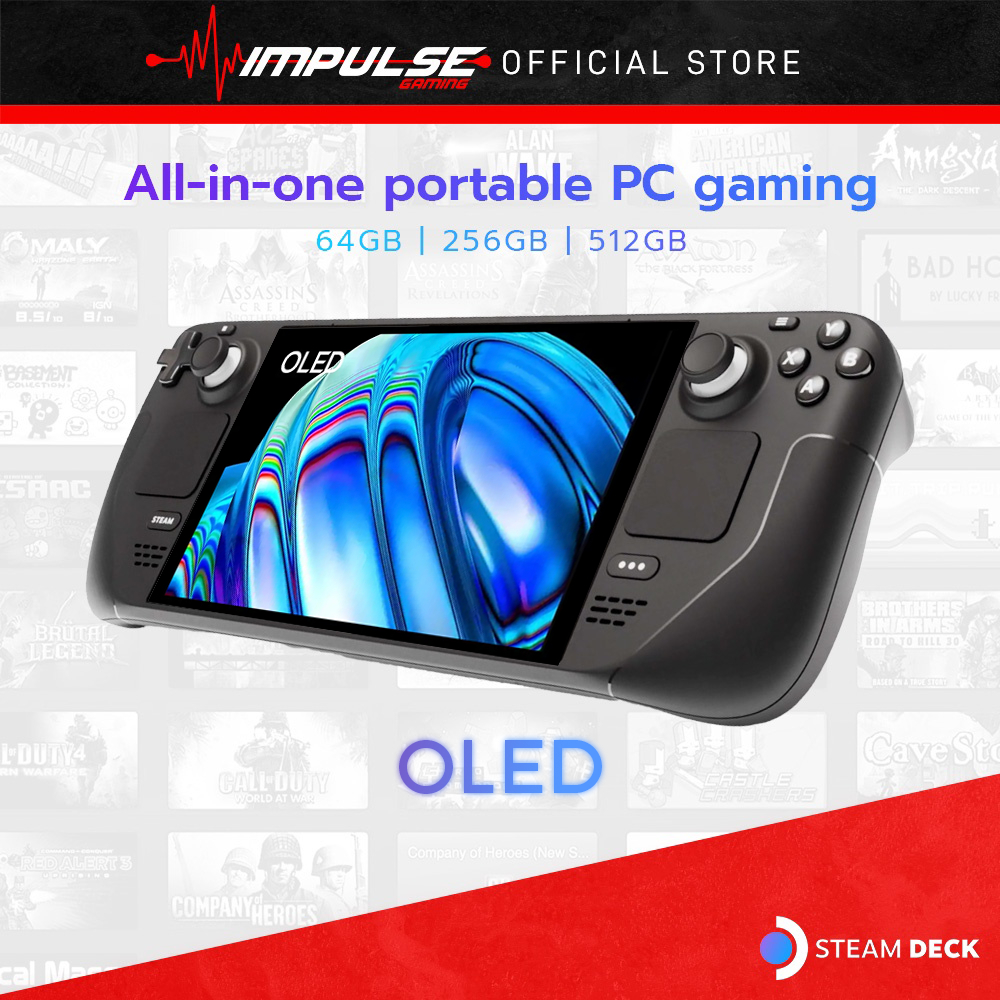 New Steam Deck OLED Handheld Portable PC Gaming Console [64GB