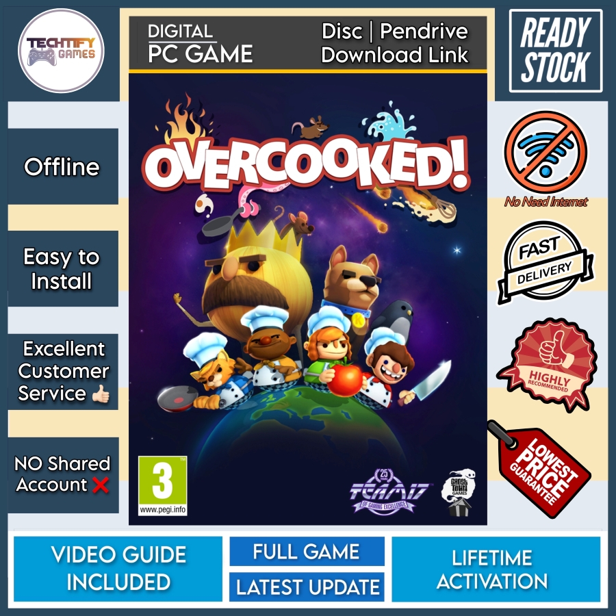 [PC Game] Overcooked Gourmet Edition - Offline [Disc | Pendrive ...