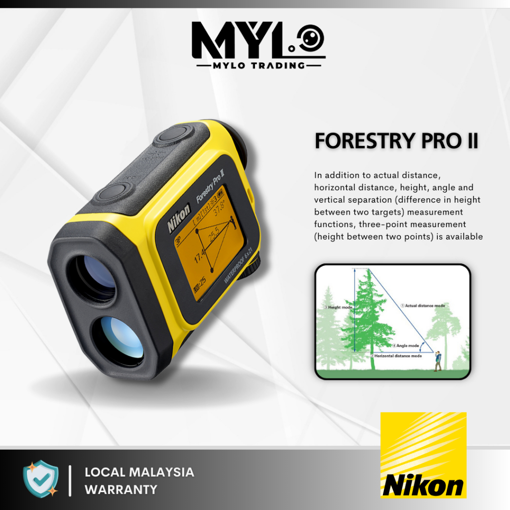(READY STOCK) Nikon Forestry Pro II Laser Rangefinder/Hypsometer Nikon Malaysia Warranty