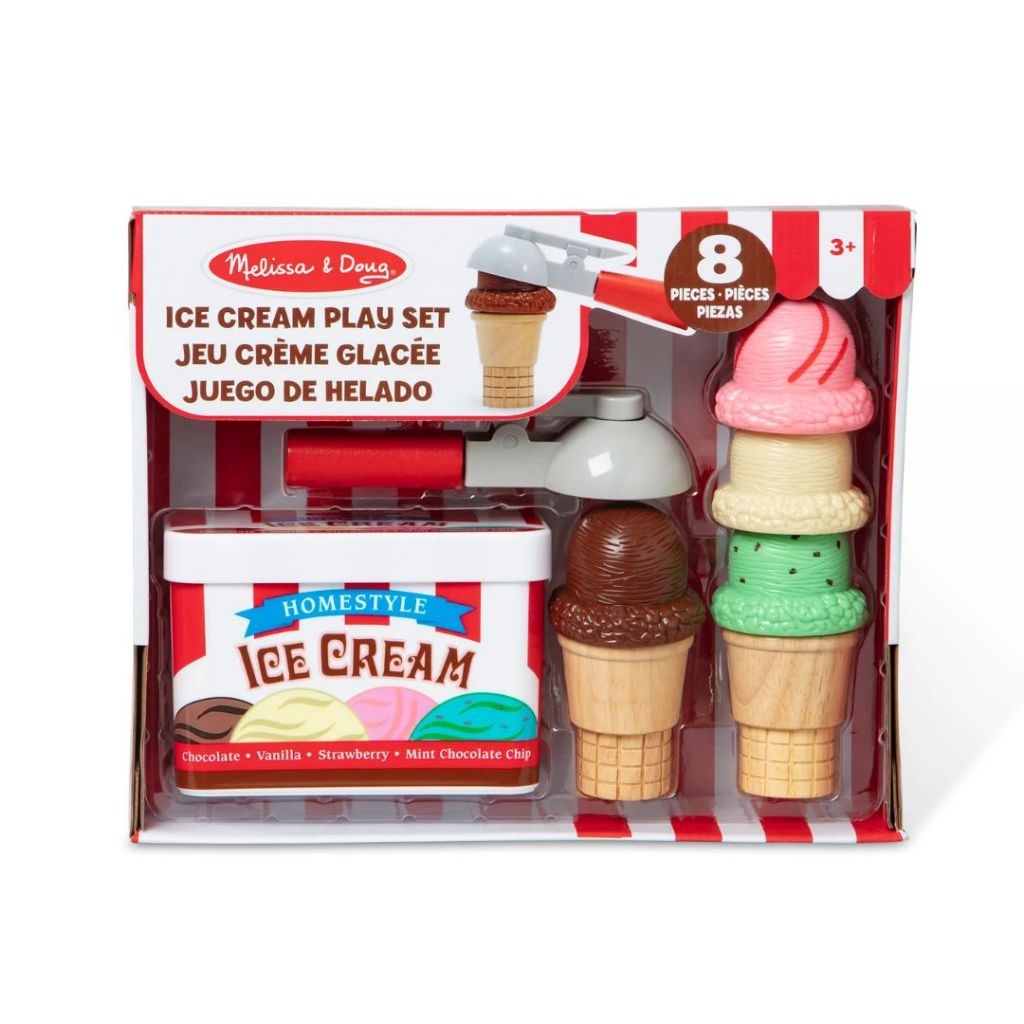 Melissa & Doug Ice Cream Play Set Scoop & Stack Ice Cream Cone