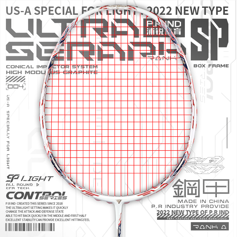 P.R IND UNS A-SP Badminton Racket – Lightweight & Durable Racquet for ...