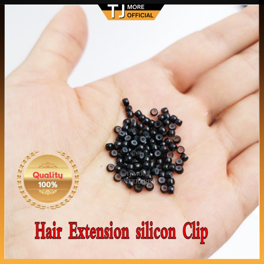 Hair Extension Silicone Clip 8D Ring Hairpin Micro Beads Extensions