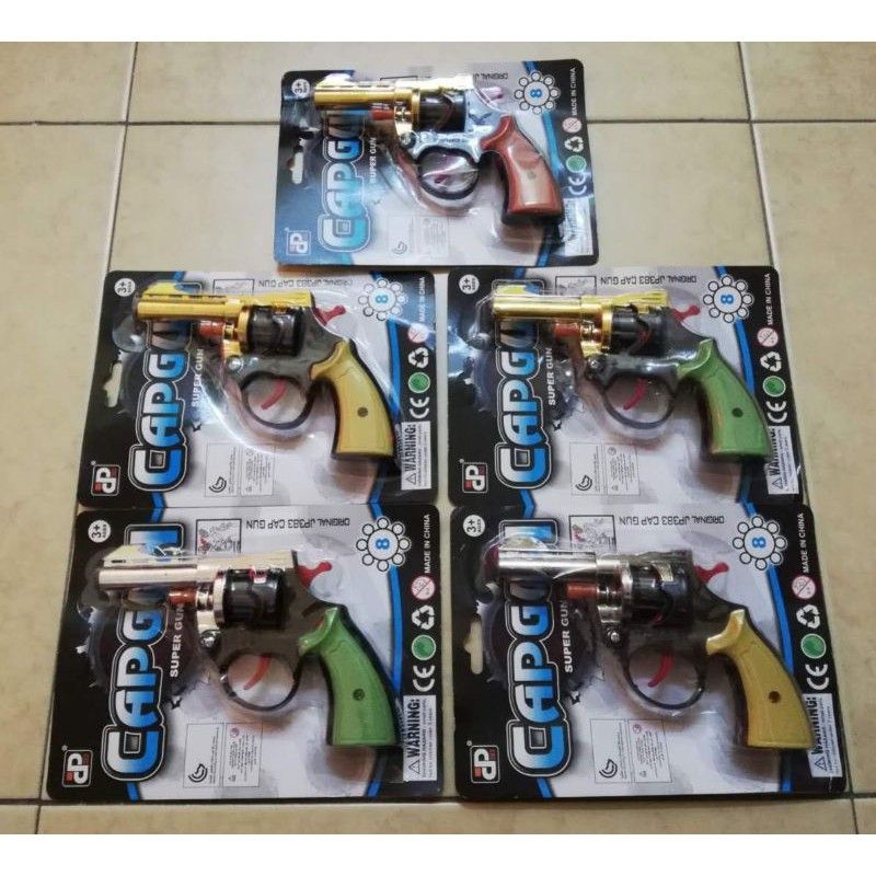 PLASTIC CAP GUN & 8 SHOT PLASTIC DISC CAP | Shopee Malaysia