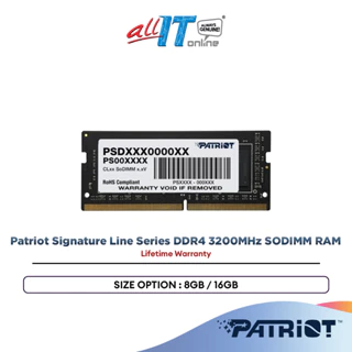Patriot Signature Line Series DDR4 8GB/16GB 3200MHz SODIMM RAM