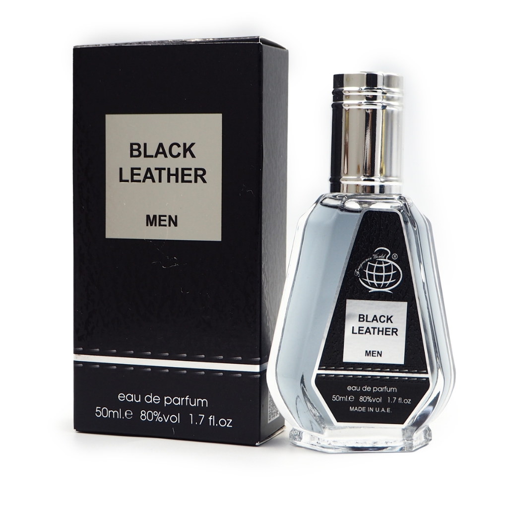 black leather men perfume
