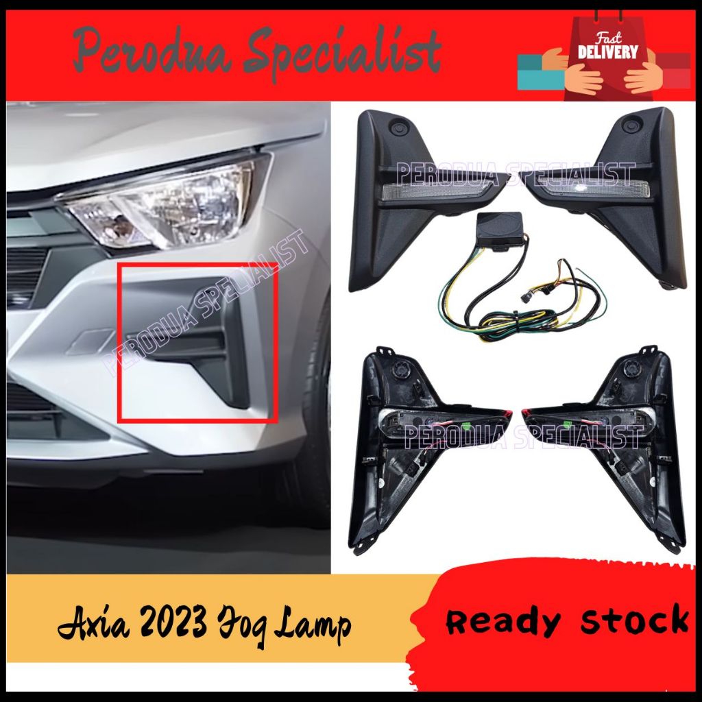 Perodua Axia 2023 LED Daytime Running Light Foglamp Foglight Spotlight ...