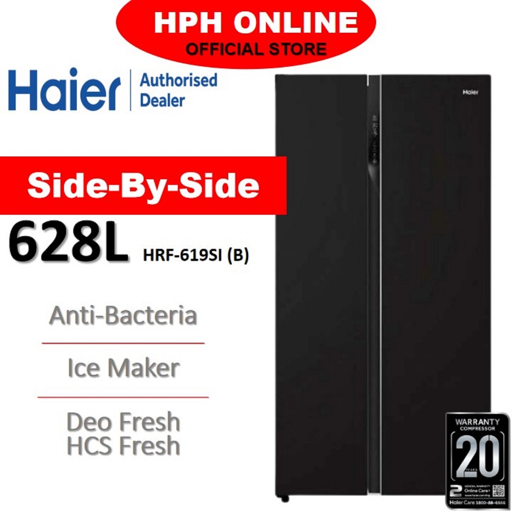 HAIER SIDE BY SIDE FRIDGE REFRIGERATOR HRF619SI HRF689SI HSR3918FNPG