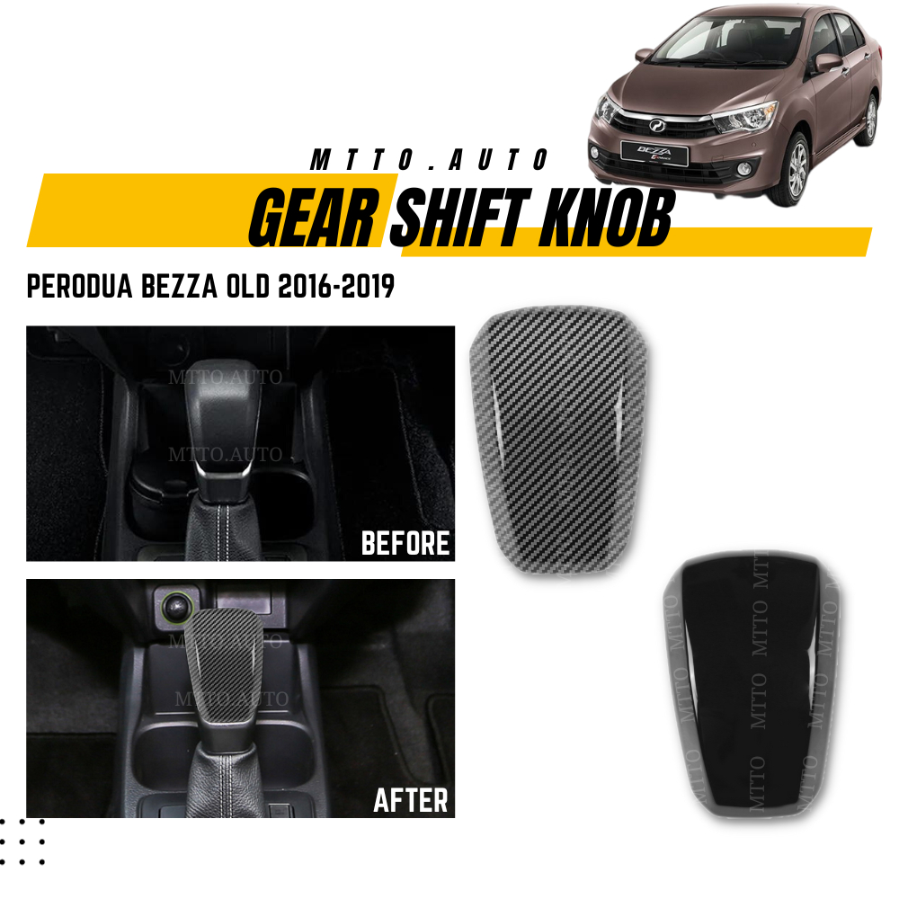 MTTO Perodua Bezza Old 2016-2019 Interior Car Gear Knob Shift Garnish ...