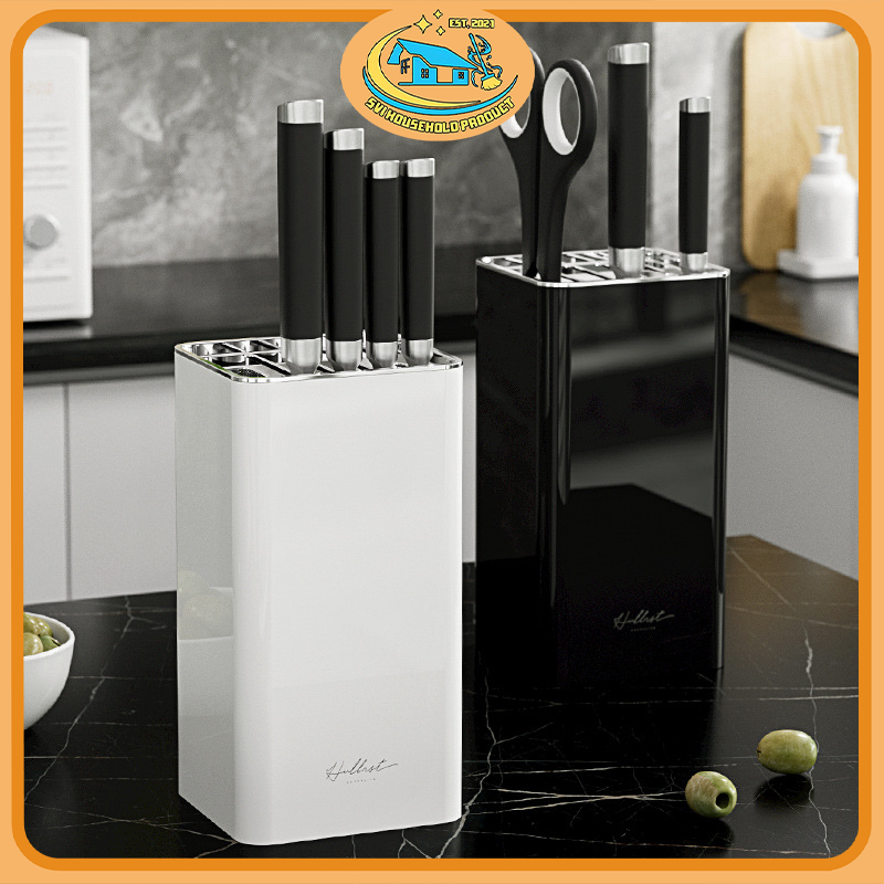 Organizer Universal Knife Block with Scissor Holder Kitchen Knife ...