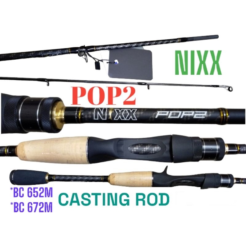 JS COMPANY NIXX POP 2 CASTING FISHING ROD 💢FREE ROD CASE