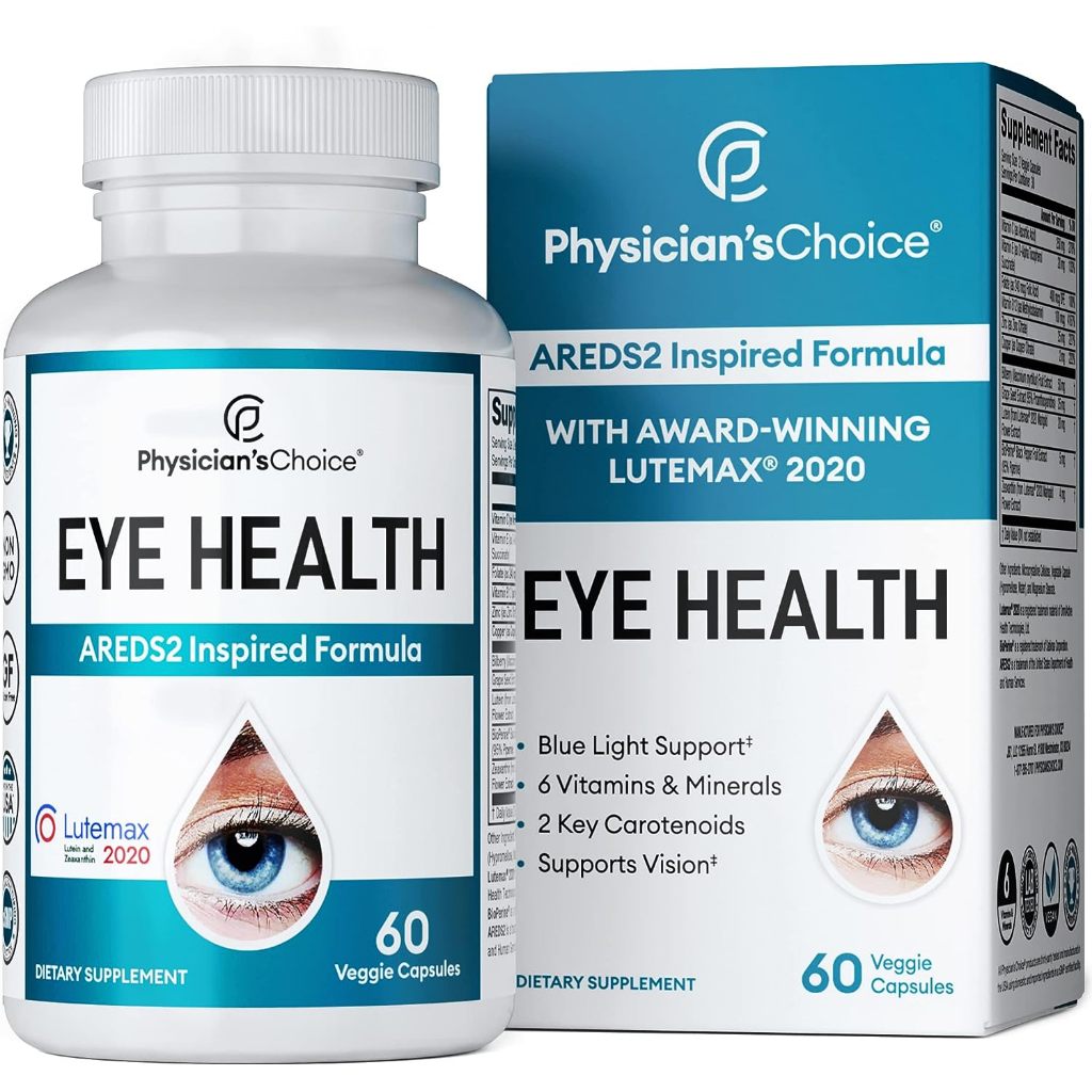 Areds 2 Eye Vitamins - Lutein, Zeaxanthin & Bilberry Extract - Supports ...