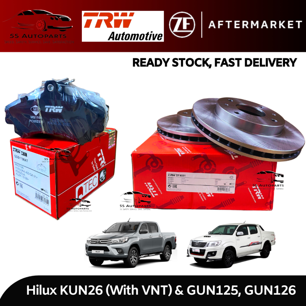 TRW Toyota Hilux Vigo KUN26 With VNT (11'-15'), REVO GUN125/6, Fortuner ...