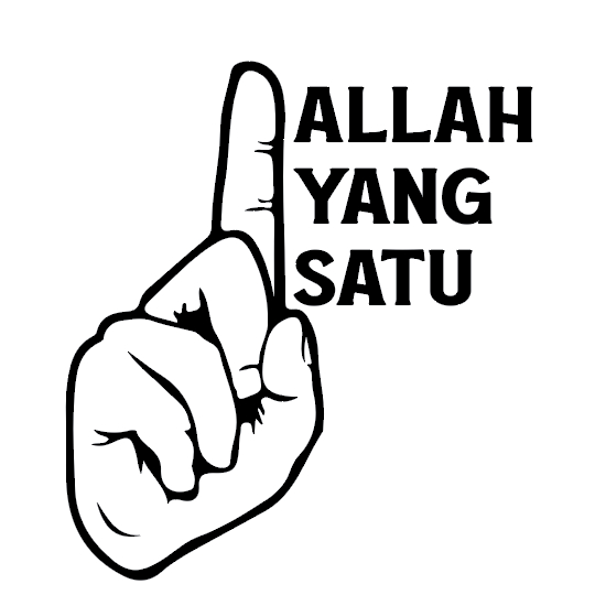 02-STICKER CUTTING STICKER ALLAH YANG SATU STICKER TAMPAL LUAR,STICKER ...