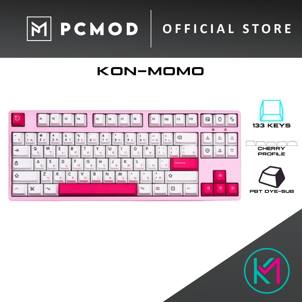 KON MOMO | Cherry Profile Keycaps | PCMOD x KEYMOD | Shopee Malaysia