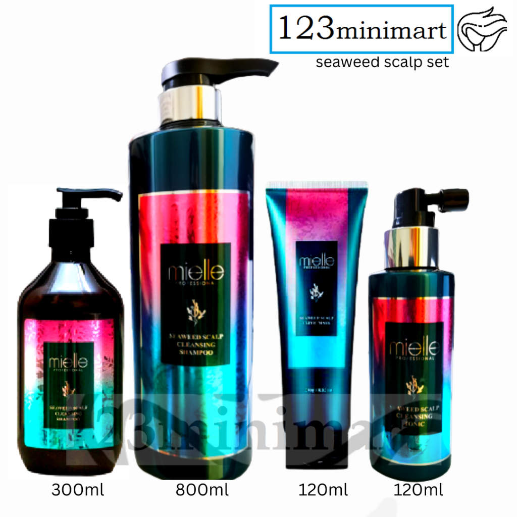 Mielle Professional Seaweed Scalp Cleansing Shampoo / Mask / Tonic ...