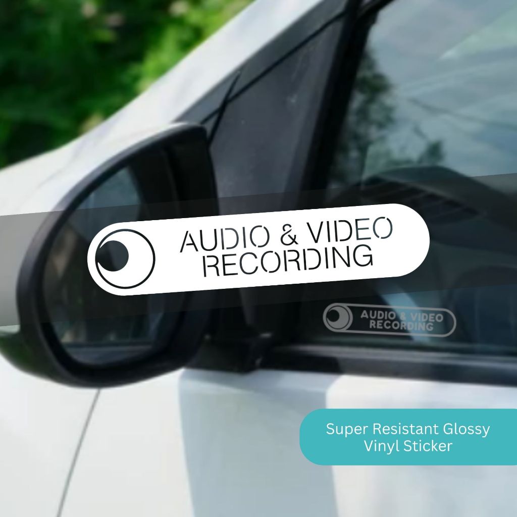 Audio & Video Recording (2 pcs/set) - Car Truck Lorry Sticker DIY Vinyl ...