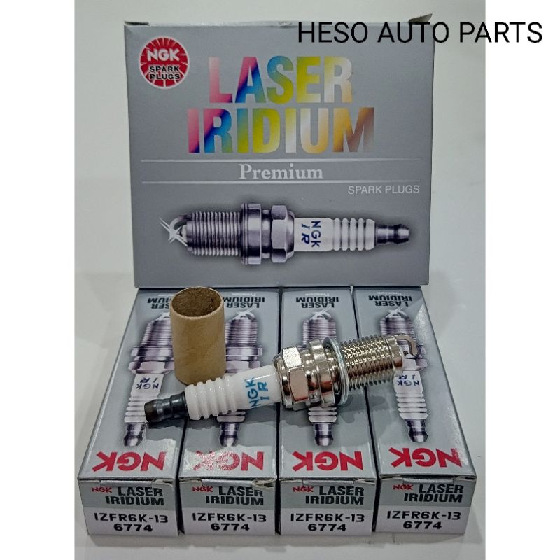 NGK LASER IRIDIUM IZFR6K-13 6774 spark plug Proton Wira Satria Waja 1 ...