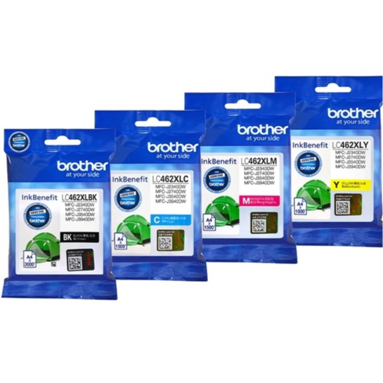 Brother Original Ink Cartridge LC462XL Cyan / Magenta / Yellow / Black ...