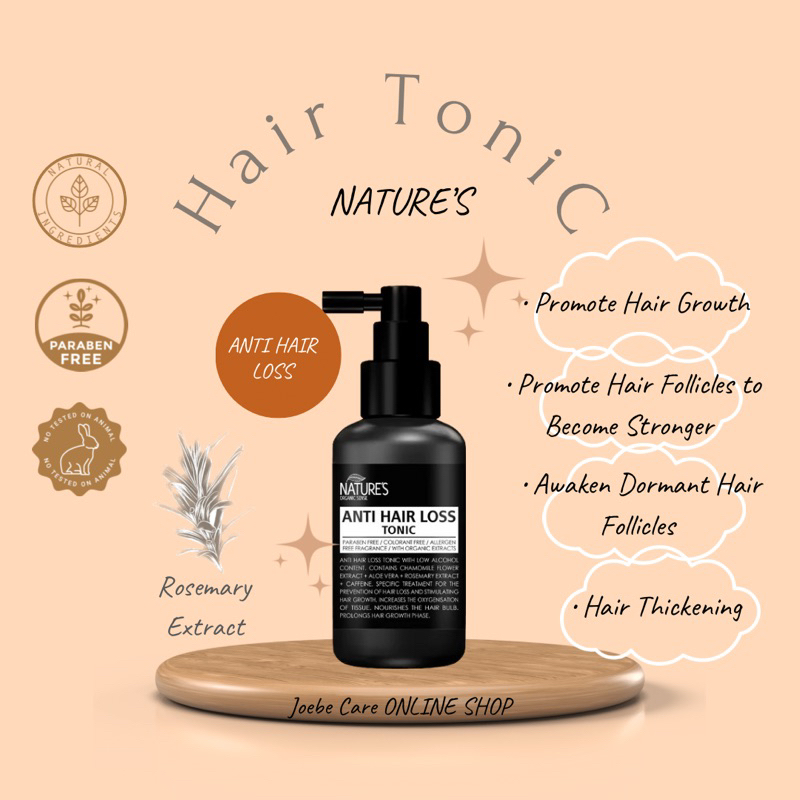 Nature's Anti Hair Loss Tonic [Nature’s Organic Sense] 100ml Shopee