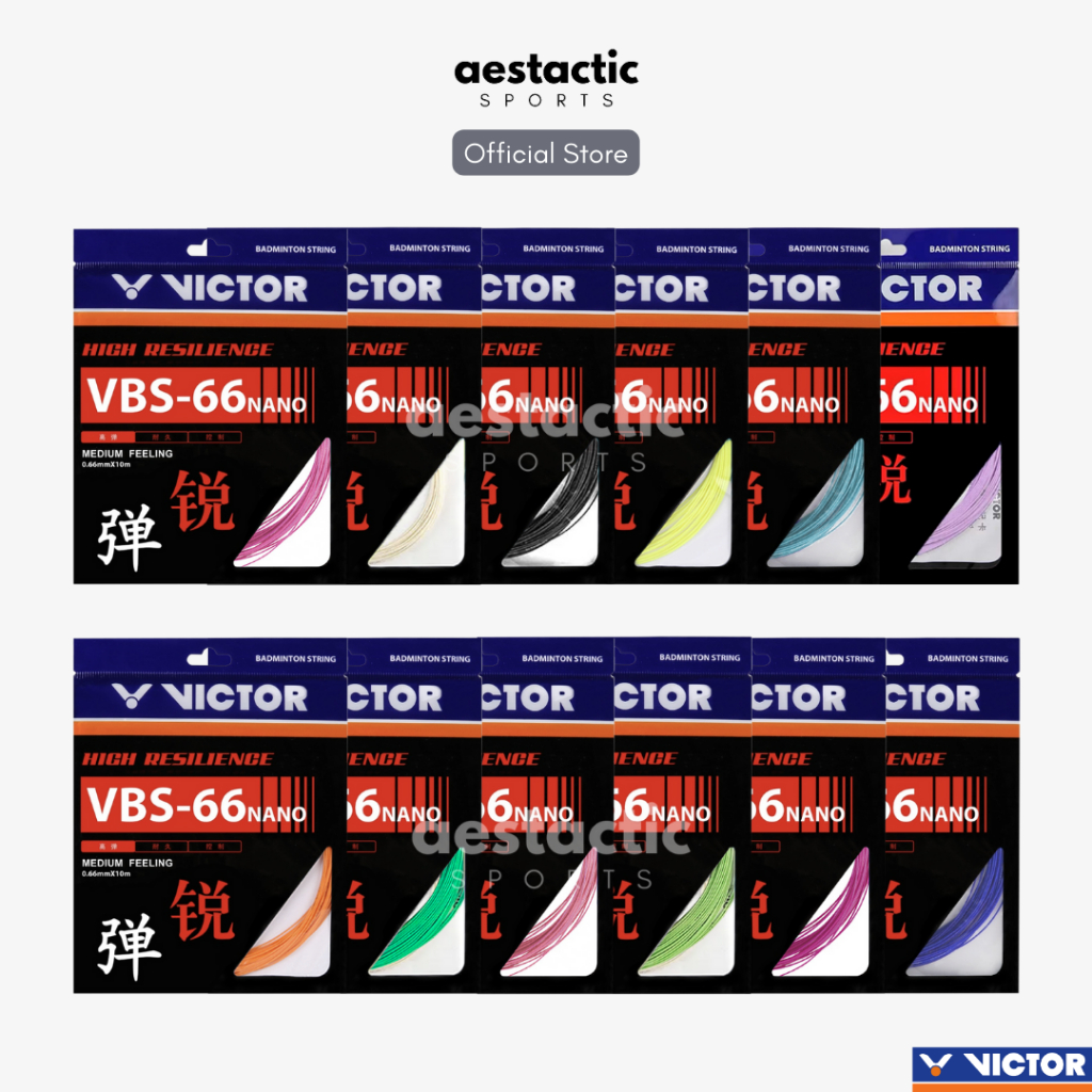 100% ORIGINAL] VICTOR Badminton String VBS-66N VBS 66 Nano VBS-66