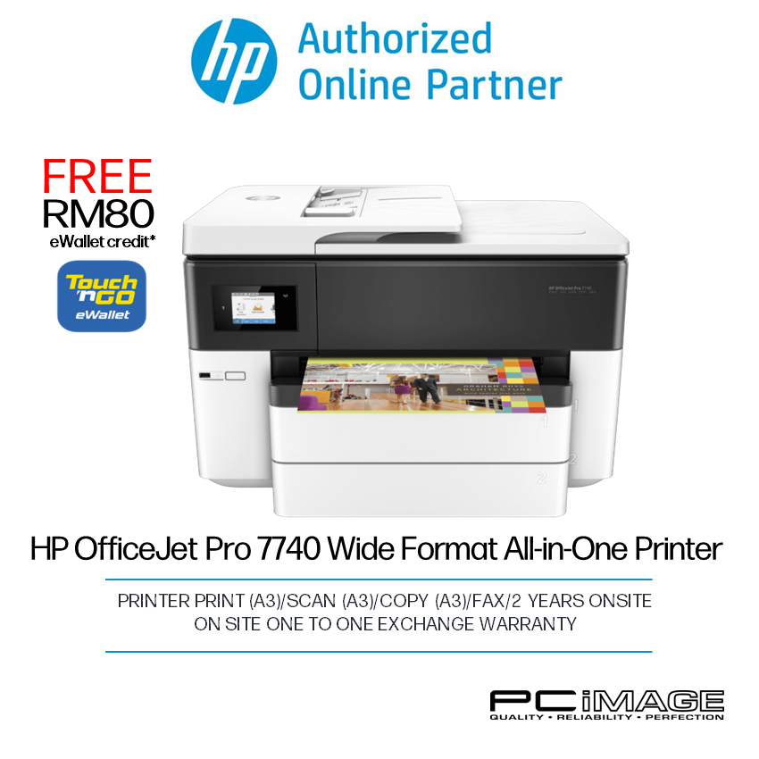 HP Office Jet Pro 7740/9730 Wide Format A3 All In One Printer Print