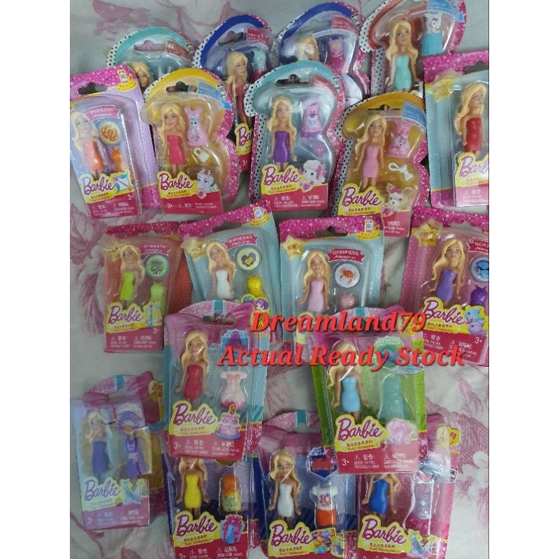 Barbie mini Doll 9cm with dress accessories Horoscope Zodiac Series Collection CLEARANCE