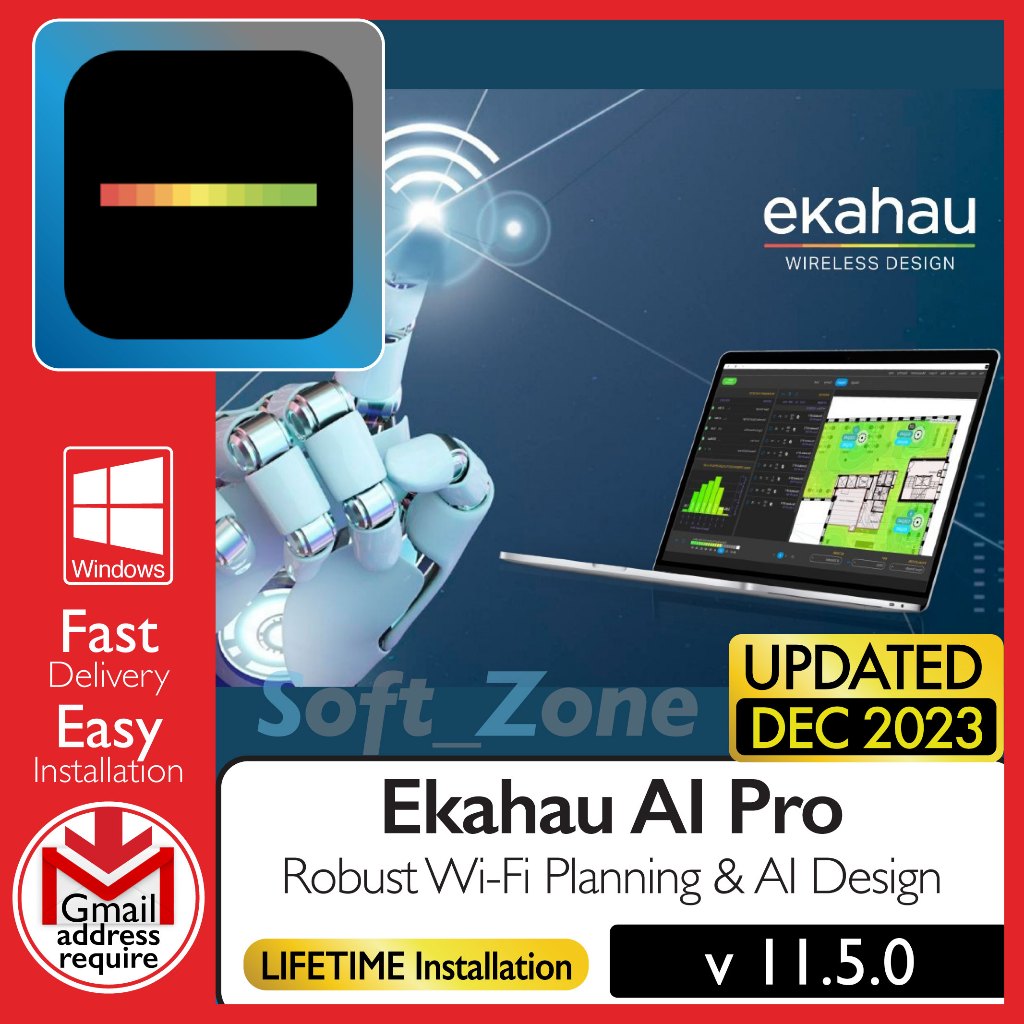 Ekahau AI Pro 11.6.0 Robust WiFi Planning & AI Design [WINDOWS x64