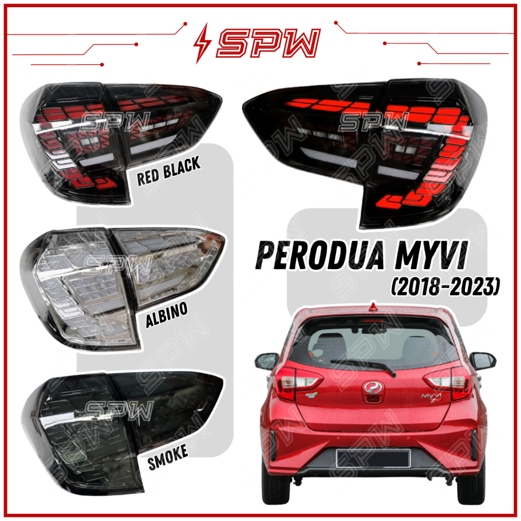 Perodua Myvi MG3 (20182023) LED Tail Lamp Tail Light Brake Light