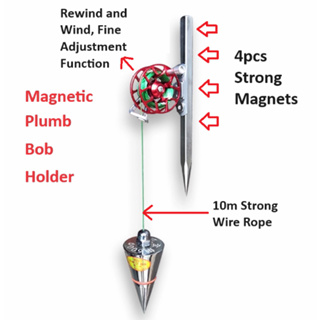 Magnetic Plumb Bob Holder /Rewind String Plumb Bob /300g 400g 500g