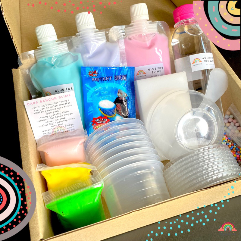 🔥NEW HOT🔥PASTEL GLUE COMBO SLIME BOX🌟 | Shopee Malaysia